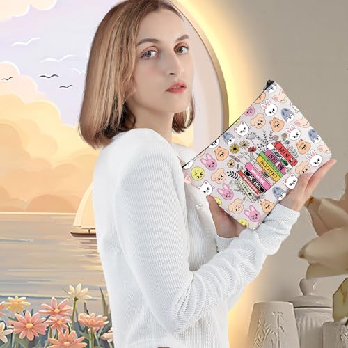 LEVLO Cartoon SKZ Cosmetic Makeup Bag SKZ Animal Fans Gift Cartoon Member Zipper Pouch Bag (SK Z Life Bag)