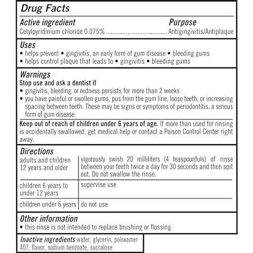 TheraBreath Plaque Control Pre-Brush Oral Rinse, Refreshing Mint Flavor, Antigingivitis and Antiplaque Rinse, Dentist Formulated, Alcohol Free, 16 Fl Oz