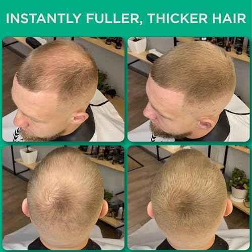 THICK FIBER Hair Fibers for Thinning Hair & Bald spots (LIGHT BROWN, Pack of 2) - 25g Bottle - Conceals Hair Loss in Seconds - Hair Powder For Women & Men