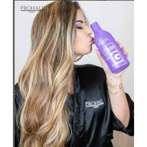 Prohall Cosmetic Purple Mask & Toner for Blonde Hair - Color Enhancing Gloss Repair for Dry, Damaged & Brassy Locks, Reduces Yellow Hue