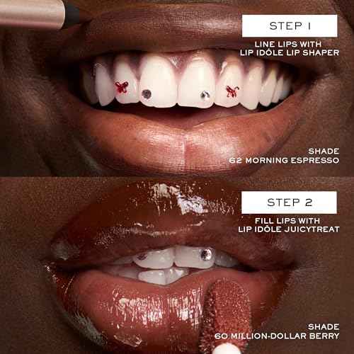 Lancôme Lip Idôle JuicyTreat Oil-in-Gloss -24HR Hydrating Gloss with Squalane for Instant Shine - 22 Rosy Plump