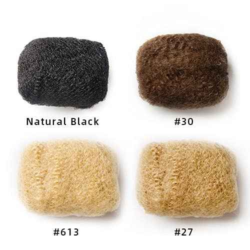 FAMILOCS 16 Inch 50g Tight Afro Kinky Bulk 100% Human Hair for Dreadlock Extensions Locs Repair Braids and Twists Bleachable and Dyeable
