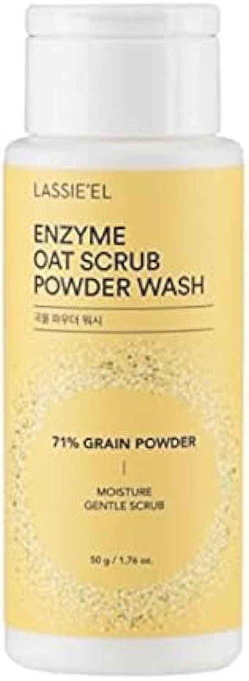 Lassie'el Enzyme Oat Scrub Powder Wash 50g / deep-cleansing Enzyme Wash / Made with EWG green grade ingredients