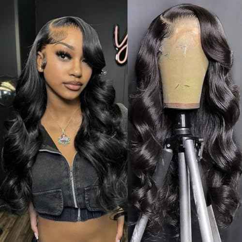 Worldnewhair 13X6 Lace Front Wigs Body Wave Human Hair 28 Inch - 200% Density Glueless Wigs Human Hair 13x6 Lace Frontal Wigs For Black Women