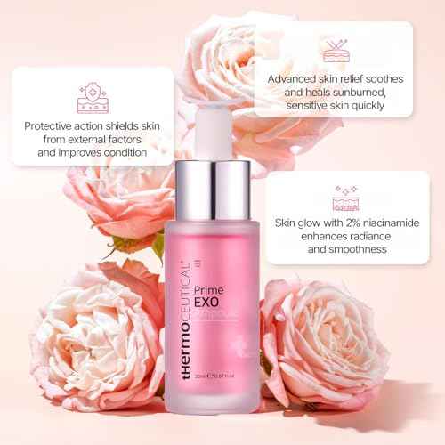 tHermoCEUTICAL Prime EXO Ampoule - Intensive Repair Ampoule for Damaged Skin, Antioxidant, Skin Tone with Niacinamide, Long-Lasting Moisture, 0.67 fl.oz