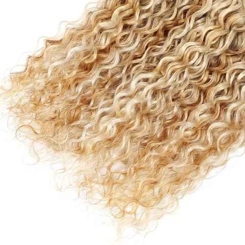 Blonde Bundles Human Hair #613 Water Wave Bundles 16 16 16 inch P27/613 Human Hair Bundle #27 and #613 Color