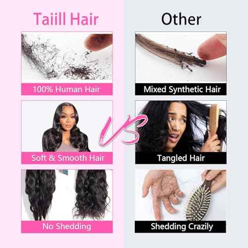 12A Human Hair Bundles 20 22 24 Inch Body Wave Bundles Human Hair 100% Unprocessed Brazilian Virgin Hair Real Human Hair Extensions Natural Black