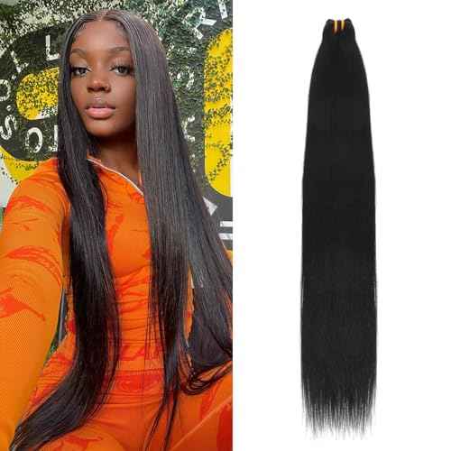 16A Raw Human Hair Bundles 100% Burmese Virgin Straight Bundles Human Hair, Sliky Boutique Extensions, Can Be Dyed and Restyled, Full Ends, Vertical Smooth (Straight 1 Bundle, 24 Inch)