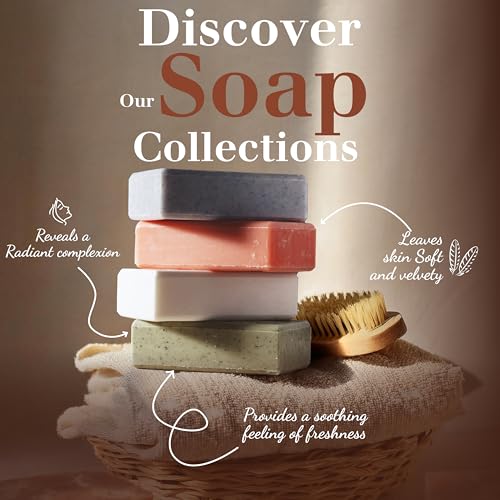 Hand & Body Soap Bars Trio - Lily of the Valley Moisturizing French Soap with Organic Shea Butter - Rich Creamy Lather - 97% Natural Ingredients - Solid Bath Cleanser Made in Provence - 3x4.4 oz