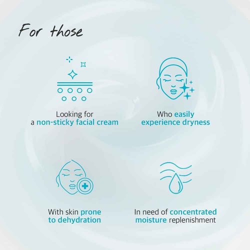 BLUE PEARLSATION ONE DAY 8 CUPS AQUA CREAM–Cooling Effect & Light Weight Texture, Hypoallergenic Soothing & Wrinkle Care Cream with Niacinamide, Marine Collagen Formula Korean Skin Care–1.69 floz