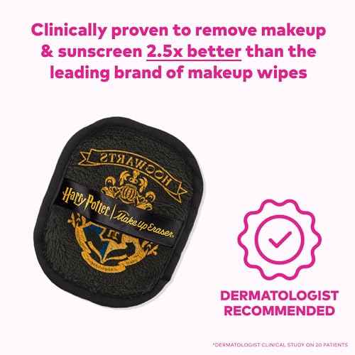 Makeup Eraser, 7-Day Set, Erase All Makeup with Just Water, Including Waterproof Mascara, Eyeliner, Foundation, Lipstick, Sunscreen, and More Harry Potter, 7ct