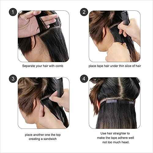 Water Wave Tape in Hair Extensions 24Inch Curly PU Tape in Human Hair Extensions Invisiable Curly Tapes on Extension Skin Weft 20pcs 50g Real Hairs Seamless Skin Weft Tapes Hairs Extension