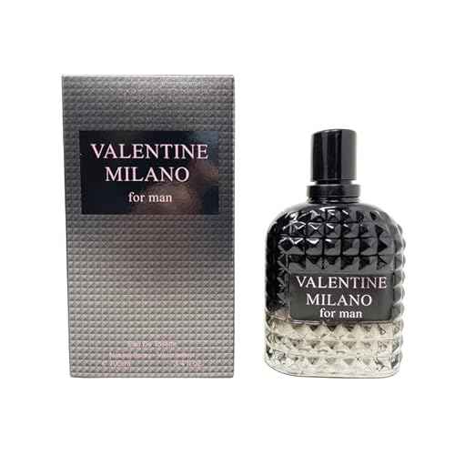 Perfume for Men Valentine Milano Eau de Toilette Natural Spray Men Cologne Masculine Scent 3.4 Fl Oz/100ML