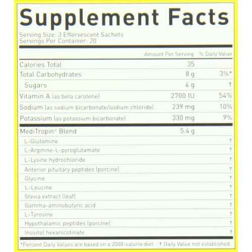 Meditropin ? Anti-Aging Amino Acid Supplement for Adults ? Supports Natural Growth Hormone Production, Vitality & Recovery ? 60 Sachets