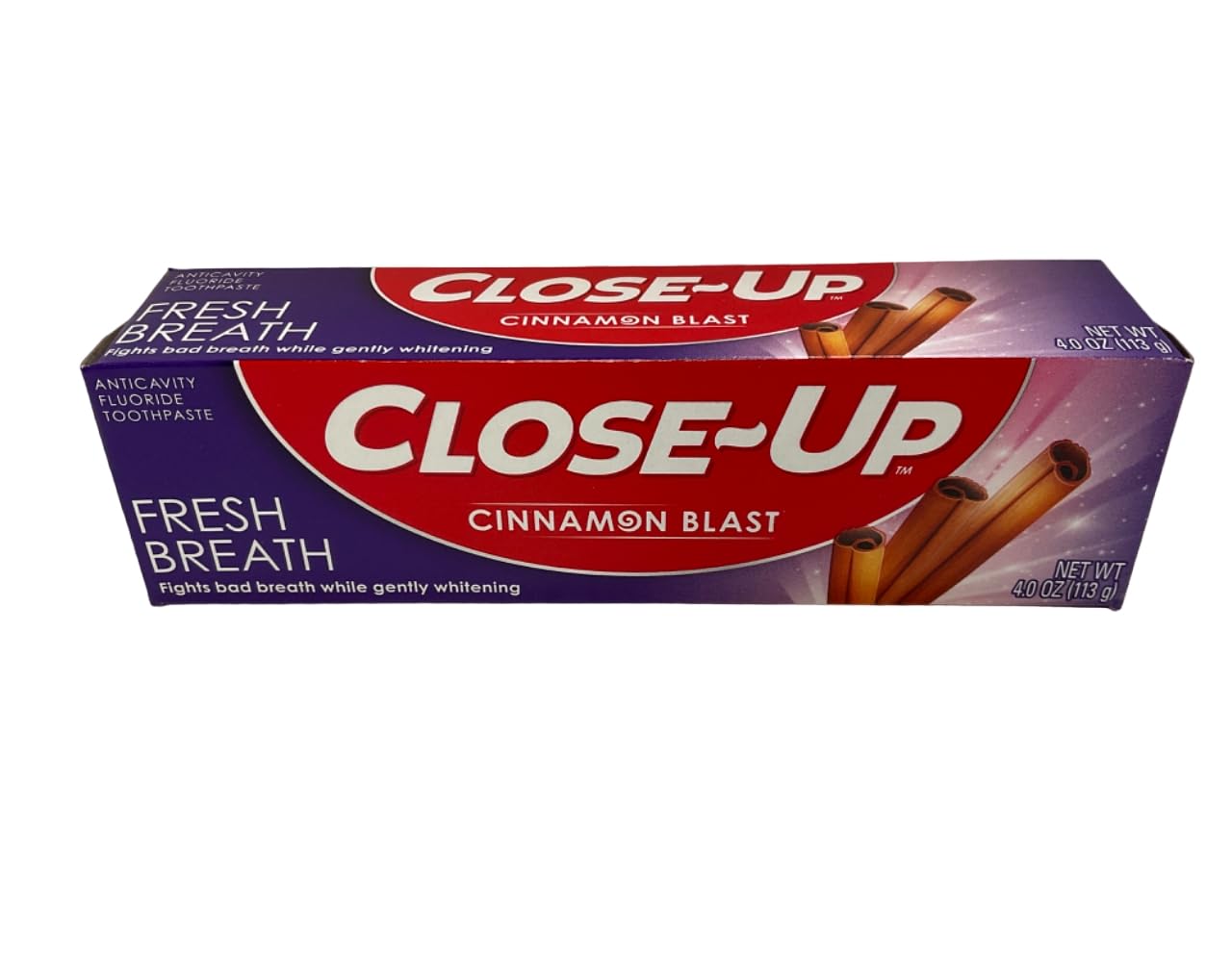 Close-Up Fluoride Toothpaste, Freshening Red Gel 4 oz (Pack of 4)