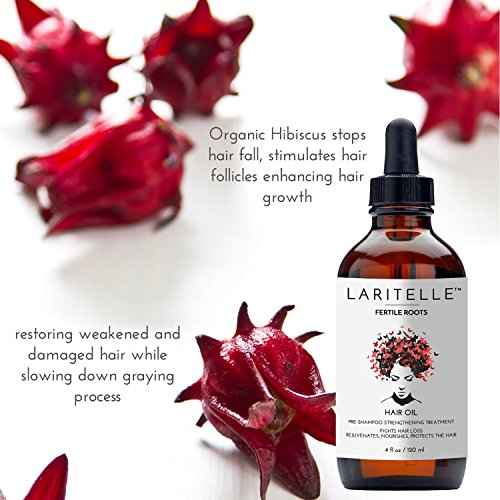 Laritelle Organic Hair Loss Treatment for Men and Women | Fortifying, Strengthening and Follicle Rejuvenating | Stops Hair Shedding, Promotes New Hair Growth | GMO-free. Vegan | 4 oz