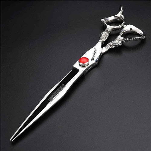 AXEMOORE Hair Scissors 6/7/8/9-inch 440C High Hardness For Hairdressers Haircuts Cuttinging Scissors Professional Haircut(8-in cutting scissors)