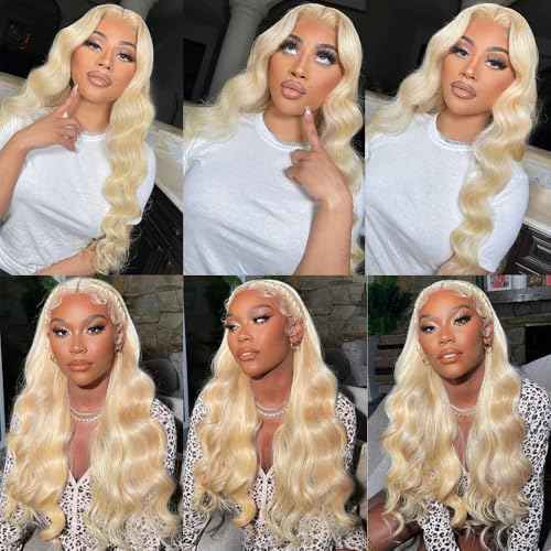 613 Hair Bundle Blonde Body Wave Bundles Human Hair 3 Bundles 24 26 28 Inch Brazilian Virgin Hair 613 Body Wave Bundles Human Hair Extensions
