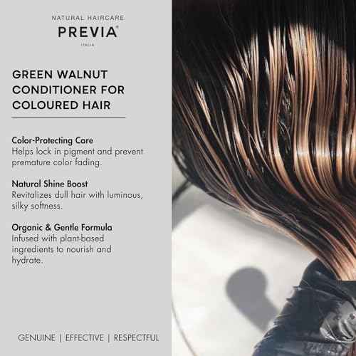 PREVIA Keeping Organic Green Walnut Colour Shine Coloured Hair Conditioner 250 ml
