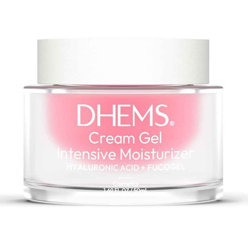 DHEMS Intensive Moisturizing Cream for Face with Hyaluronic Acid, Antioxidant, Hydration & Stimulates Collagen Synthesis for All Skin Types 1.69 Ounces