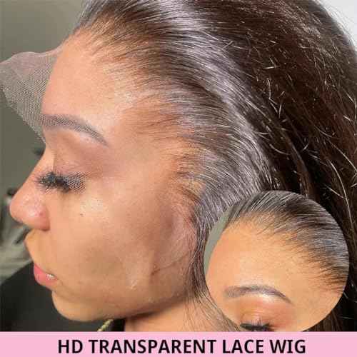 30 inch Human Hair Wig 13x6 Body Wave Lace Front Wigs Human Hair 200 Density HD Lace Frontal Glueless Wigs Pre Plucked with Baby Hair Brazilian Virgin Hair Natural Color