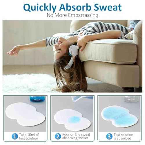 Underarm Sweat Pads for Women [100 Pcs], UOIRMI Armpit Pads for Sweating Women, Disposable Underarm Sweat Pads, Armpit Sweat Pads for A Whole Day Protection | Ideals for Workouts and Special