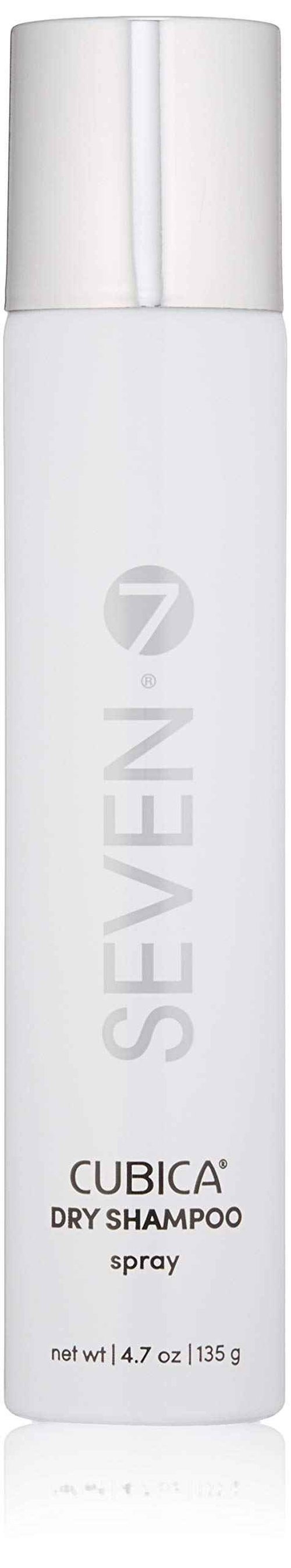 SEVEN Cubica Dry Shampoo for Women & Men, Post Workout Oily Hair, No White Residue, Cruelty Free, Non Toxic Volumizing Spray, Chamomile, Rosemary, Zeolite, Made in USA, 4.7 oz