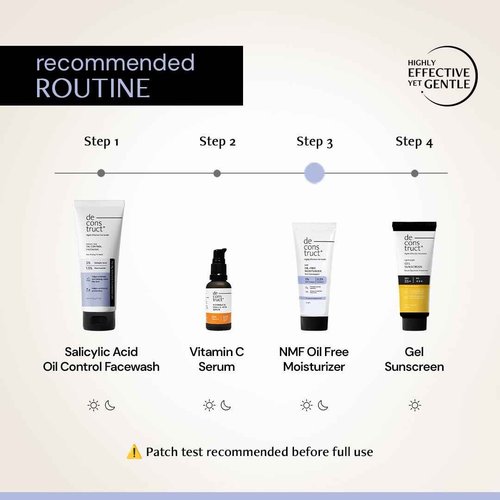 Deconstruct Oil-Free Moisturizer | Non Sticky, Lightweight, Non-Comedogenic & Fast-Absorbing | Tested for 72H Hydration | For Oily, Acne-Prone & Sensitive Skin |50g