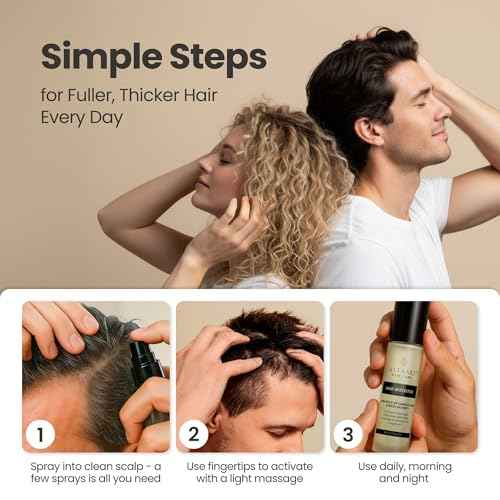 Vitasei Hair Booster 2 Fl Oz (2 Pack) ? Hair Revitalizing Serum with Capilia Longa, Wild Olive Stem Cells & Arginine ? Peptide-Enriched Hair Tonic Supports Thicker, Stronger Hair ? For Women & Men