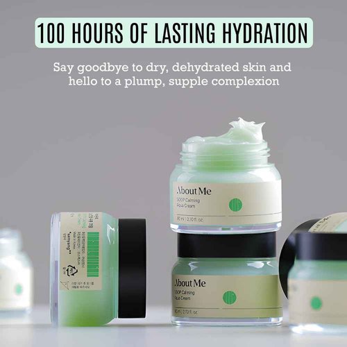 Soop Calming Aqua Cream - Intense Moisturizing Face Cream for Dry and Sensitive Skin, 100 Hours Of Lasting Hydration (80ml/2.7oz)