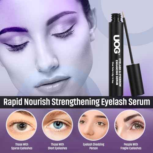 UOG (United One) Eyelash Enhancing Serum Complex. Advanced Eyelash Conditioner. Allergy Free. Longer, Stronger. Thicker & more Defined-looking lashes. Any Skin Types, 6-month Supply (4mL)