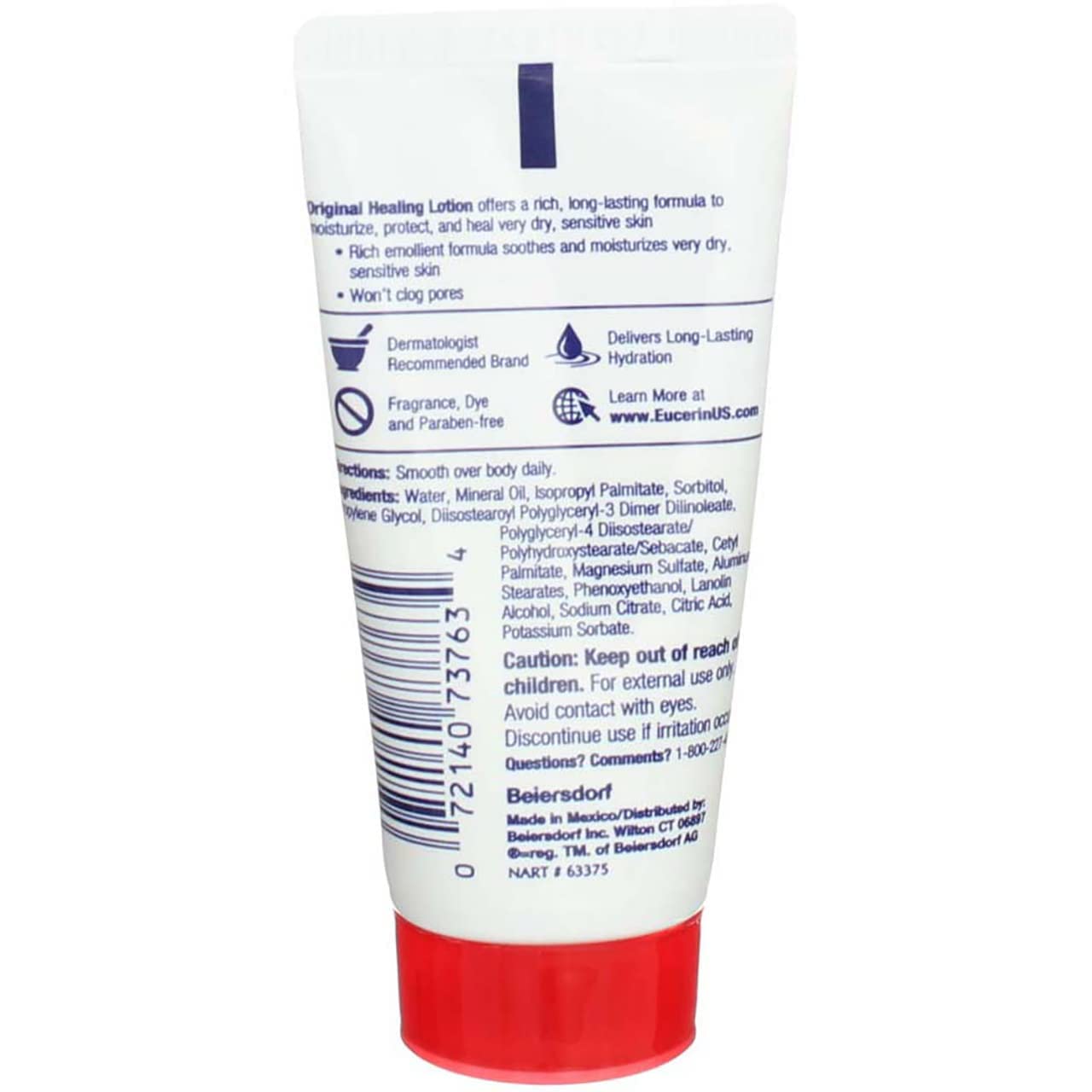 Eucerin Original Moisturizing Lotion 1 oz (Pack of 5)