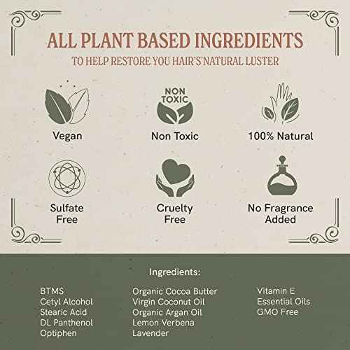 J¡¤R¡¤LIGGETT'S Conditioner Bar - Original Formula, All Natural Hair Conditioner with Coconut Oil & Cocoa Butter - Sulfate Free, Gmo Free, Plant-Based Ingredients for Soft & Smooth Hair, 1.75oz - 3 Pack