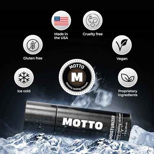 MOTTO Men's Face Moisturizer: Affordable Luxury for Refreshed Skin. ICE COLD Hydrating Cream, Lightweight & Non-Greasy for Daily Use. Soothes & Cools Instantly.