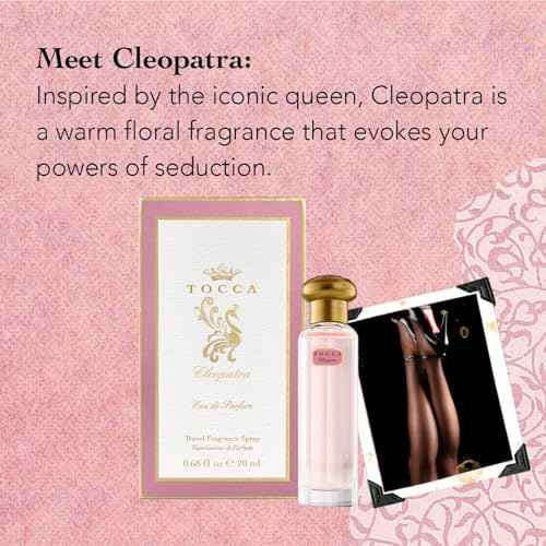 Tocca Cleopatra Women's Perfume, 0.68 oz (20 ml) - Warm Floral, Grapefruit, Jasmine, Vanilla Musk Fragrance