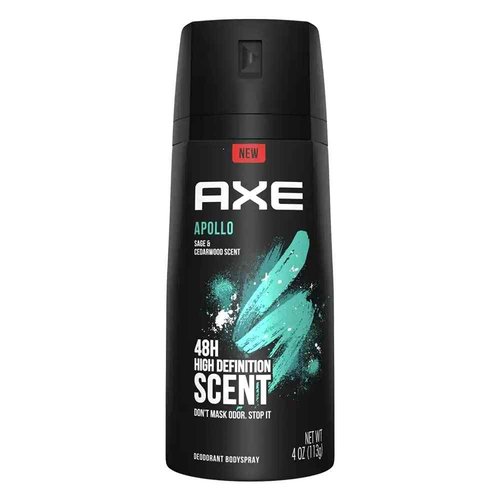 AXE Body Spray for Men Apollo 4 oz (Pack of 10)