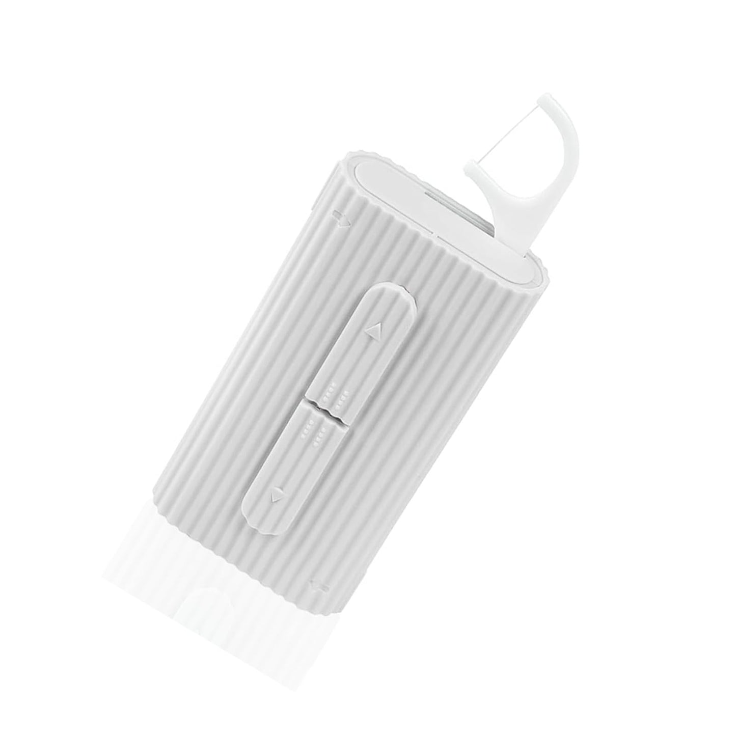 White Portable Dental Floss Picks Dispenser-Storage 10 Count Professional Shred Resistant Flossers-Superfine Toothpicks Sticks-Super Cleanup Oral Care-Best Dental Tools for Adults