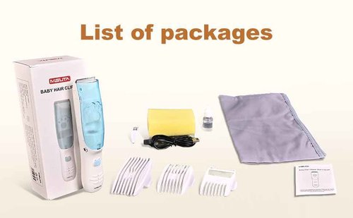 Rabbitcozy Vacuum Baby Hair Clippers,Silent Clippers for Kids,Cordless Baby Hair Trimmer,Waterproof Baby Hair Cutting Kit for Fine/Curly Hair,Infant Toddler Hair Clippers Auto Suck Snipped Hair