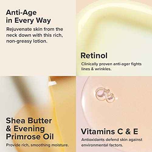 Paula's Choice Retinol Skin-Smoothing Body Lotion Treatment, Body Cream with Shea Butter, Vitamin C & E Lotion, All Skin Types, Anti-Aging Body Moisturizer, Reduce Dryness, Fragrance-Free, 4oz