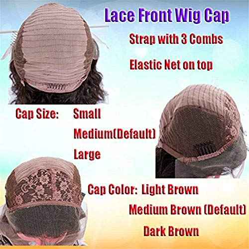 KRN Red Color Brazillian Virgin Human Hair Silky Straight 130% Density Lace Front Wigs Pre-Plucked Hairline Full Lace Wig with Baby Hair for Women (18 Inch, Lace Front Wig)