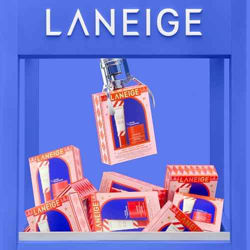 Laneige Skincare & Lip Care Holiday Gift Sets ? Lip Mask, Water Bank, Lip Glowy Balm ? Beauty Essentials for Gifting & Self-Care