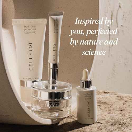 Celletoi¢ç Restorative Eye Treatment - Vegan, Cruelty Free - Visibly Reduces Signs of Aging, Smooths Lines and Wrinkles - Diminishes Dark Circles and Puffiness - Leaping Bunny Certified - 0.5 fl oz