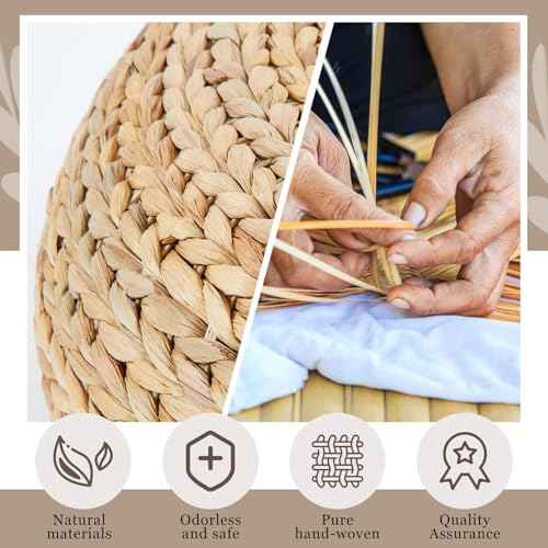 19.65 Inch Pedicure Bowl Stool Banana Leaf Pedicure Stool Fit for Most Pedi Bowls (Bowl Not Included)
