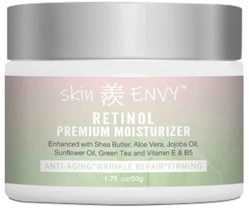 Skin ENVY Retinol Anti-Aging Cream – With Hyaluronic Acid, Shea Butter, Vitamin E & Green Tea | Hydrating, Nourishing & Wrinkle-Reducing | 20% of Profits Donated to USA Children’s Charities | 1.7oz