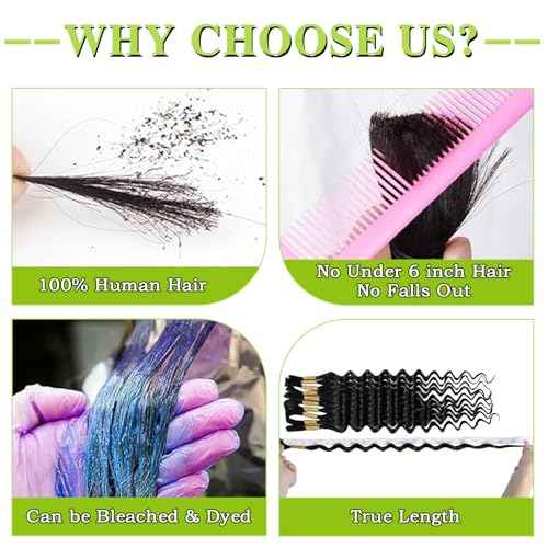 Human Braiding Hair for Boho Braids 75g 24 Inch Deep Water Wave Bulk Human Hair for Braiding No Weft 12A Boho Curly Human Hair for Braiding 10 Bundles/Pack Natural Color