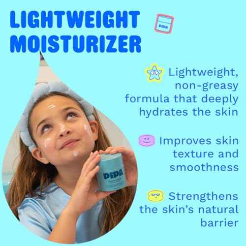 Pipa Skincare Smooth Operator Kids Face Moisturizer 1.7 oz | Clean, Non-Toxic, Hypoallergenic, Fragrance-Free Lotion | Multi-Vitamin Ceramides Cream | Gentle Daily Skin Care for Tweens Ages 8 to 13