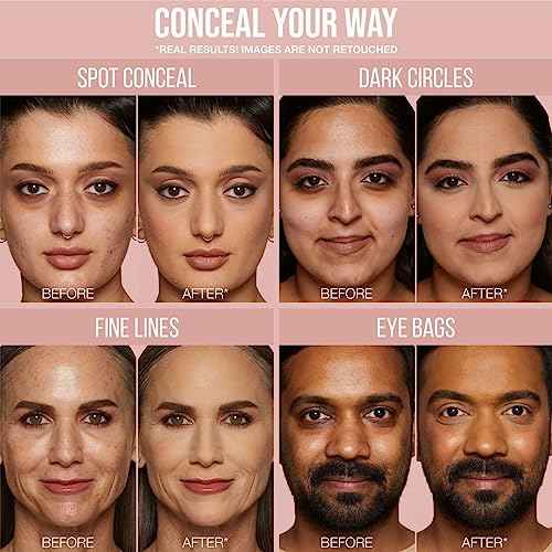 HUDA BEAUTY #FauxFilter Luminous Matte Buildable Coverage Crease Proof Concealer Nougat 2.5 Golden
