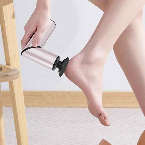 Foldable Foot Callus Remover Tool Electric-Professional Aluminum Callus Remover for Feet-Stepless Speed Control Pedicure Tools for Dead Skin with 20pcs Sandpaper Discs