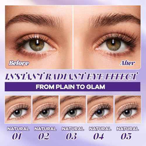 B&Q Natural Lash Clusters 02 - Cluster Eyelash Extensions, Pesta?as Postizas Naturales Style Eyelashes Comfort Fit - Day-to-Night Natural Effect - Office & Date Ready For Effortless Beauty(8-16mix)