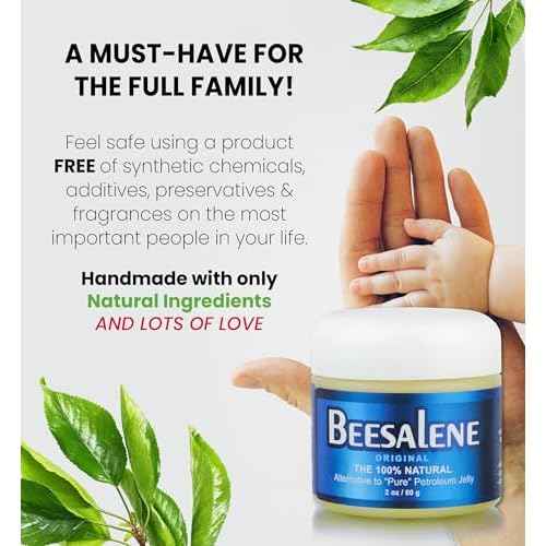 Beesalene Original Unpetroleum - 100% Natural & Hypoallergenic Alternative to Petroleum Jelly - Lips, Hands, Baby, Makeup Remover and More (2 Ounce)